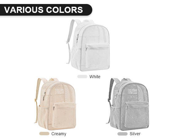 Mesh Backpack, See-Through Transparent Clear Festival Bag