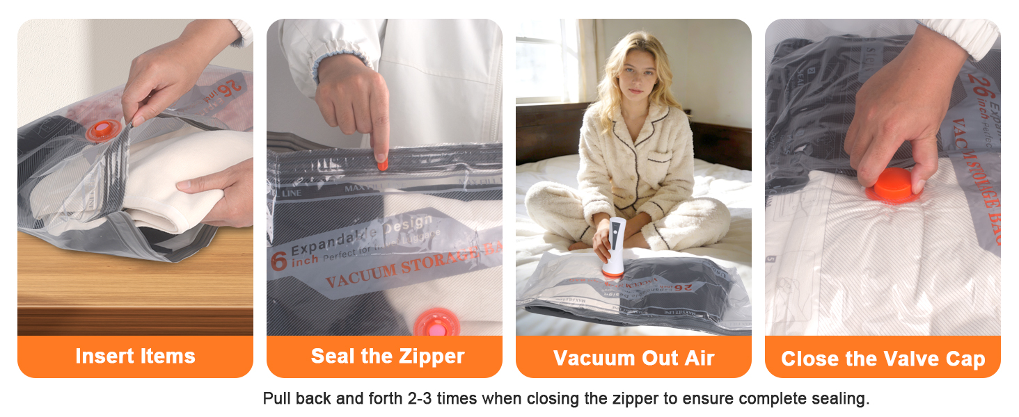 Vacuum Bags for Travel with Pump