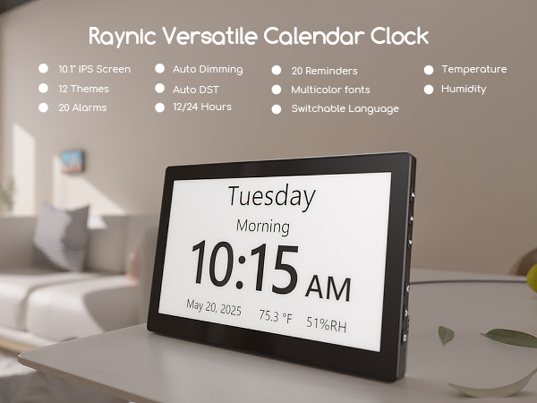 digital calendar clock