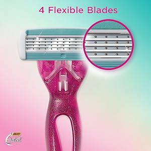 BIC Soleil Bella Click Women's 4-Blade Disposable Razor Head