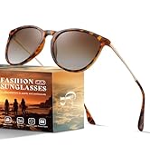 CHBP Polarized Sunglasses for Women Men - Trendy 2024 Vintage Classic Retro Round Mirrored Lens D...