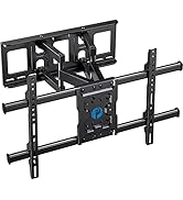 Pipishell Full Motion Articulating Swivel Tilt TV Wall Bracket for 37-75 Inch TVs up to 132lbs, M...