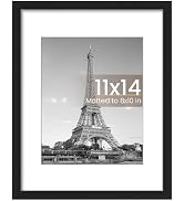 upsimples 11x14 Picture Frame, Wall Decor Photo Frames, Black 1 Pack | 11 x 14 Frame, 8x10 Frame ...