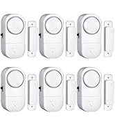 HIIXHC Door Window Alarm, 95DB Door Alarms for Kids Safety, Wireless Sensor Door Window Burglar A...