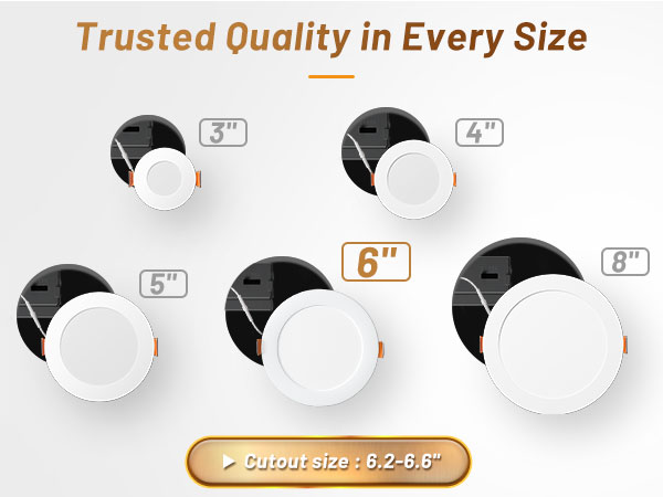 6 led recessed light dimmable
