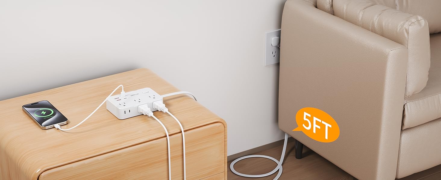flat plug extension cord
