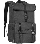 MOSISO Camera Backpack,DSLR/SLR/Mirrorless Photography Canvas Camera Bag Case Top Folded Pocket w...