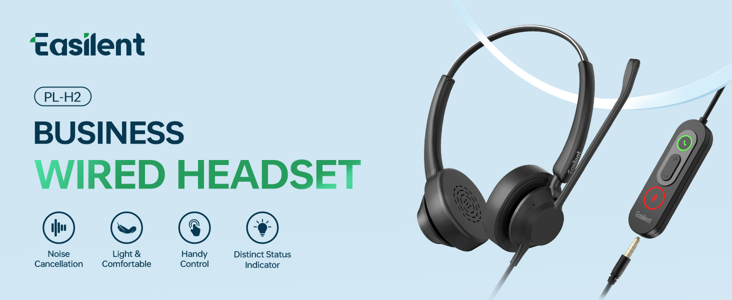 call center headset with microphone noise cancelling, computer headset, headphones for work