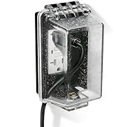 PKLIYH Outdoor Outlet Cover in-Use Weatherproof Outdoor Decorator/GFCI Receptacle Outlets,Weather...