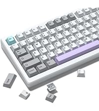Womier PBT Keycaps Set 143 Keys, Cherry Profile Custom Keycaps 60 65 75 100 Percent for 61/64/68/84/...