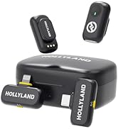 Hollyland Lark A1 Wireless Mini Microphone for iPhone &amp; Android, 48kHz/24-bit, 3-Level Intelligen...