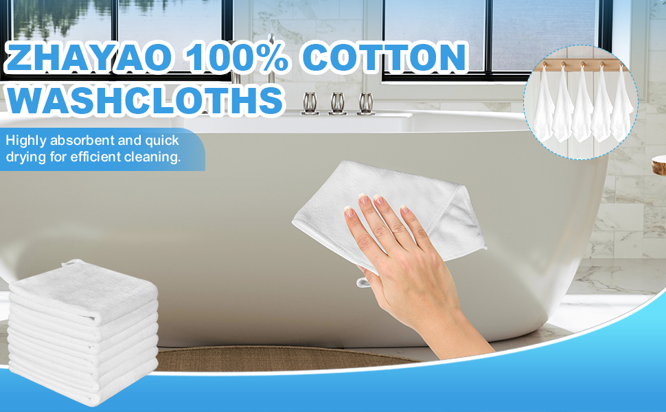 100% Cotton Wash Cloth