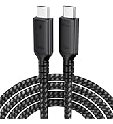 DteeDck USB 4 Cable 6ft for Thunderbolt 4, USB4 40Gbps High Speed Data Transfer, 8K@60Hz /4K@120H...