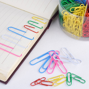 colored paper clips