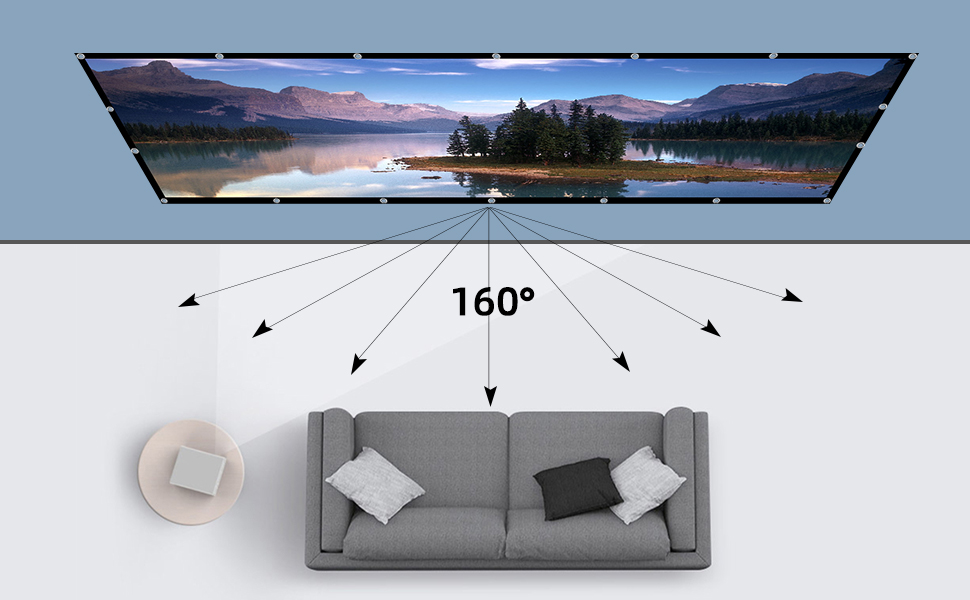 120&amp;#34; projector screen