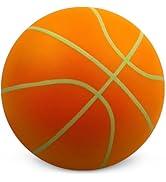 MILENTII Glow in Dark Silent Basketball Size 7 (29.5"), Indoor Quiet Foam Basketball for Night Pl...