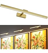 Wireless Picture Lights for Wall, Battery Operated Wall Light for Painting Rechargeable CCT Rotat...