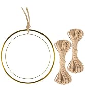 G2PLUS Gold Gift Tags with String, 100PCS Metallic Gold Foil Gift Tags, 2.5 in Large Blank White ...
