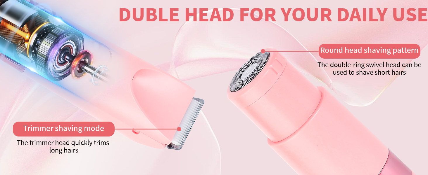 Bikini Trimmer for Women,Dermave Bikini Shaver,2-in-1 Electric Trimmer for Women