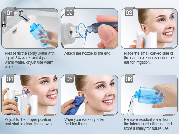 water ear cleaner, ear irrigation kit, wax removal kit for ears, ear syringes for removing ear wax