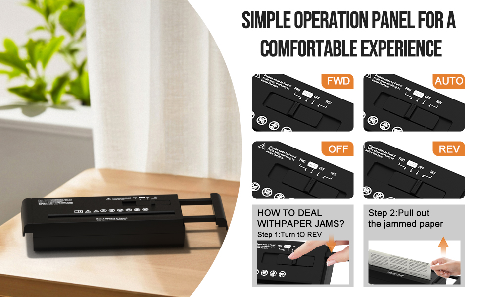 Strip Cut Paper Shredder