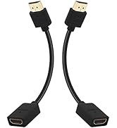 LEENUE HDMI Extender Cable, Male to Female Adapter, Short HDMI Extension Cable, Support 4K 3D Com...