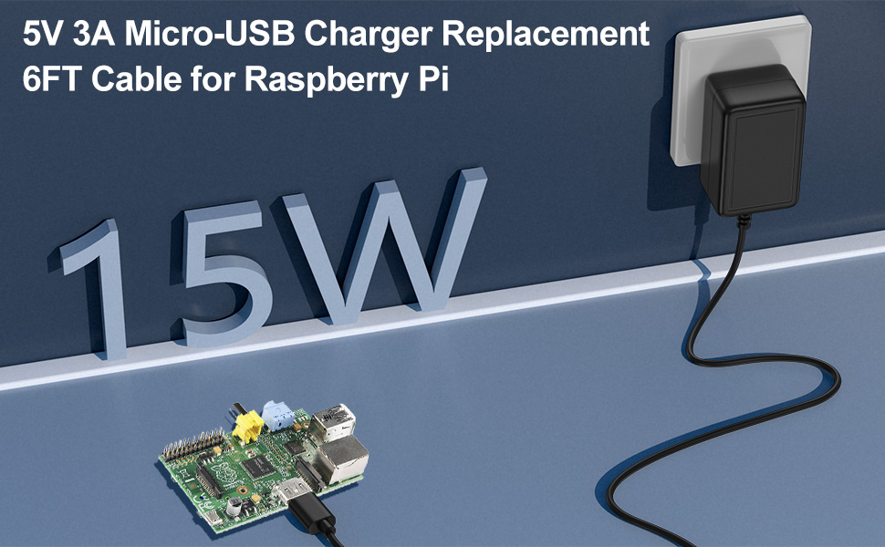 5v micro usb charger raspberry pi power supply