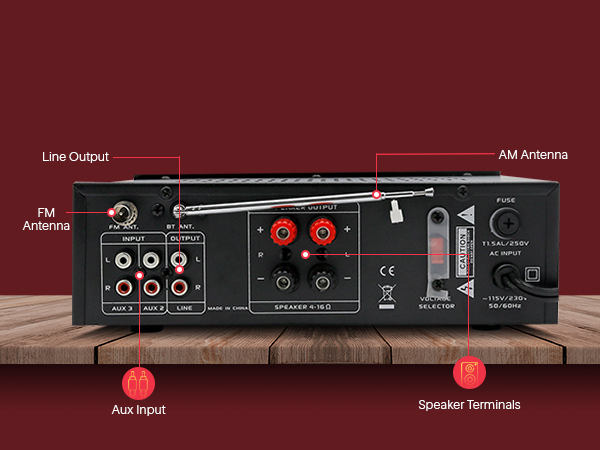 home theater audio stereo system components amplifier bluetooth receiver amp with amplificador
