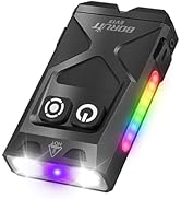 BORUIT EV15 LED Small Powerful EDC Flashlight,1000 Lumen USB-C Rechargeable Mini Keychain Flash L...