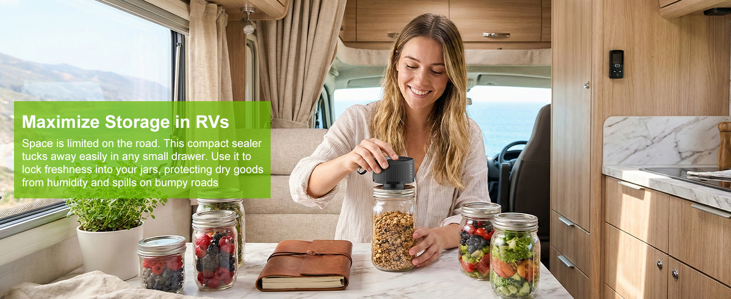 Electric Mason Jar Vacuum Sealer Kit