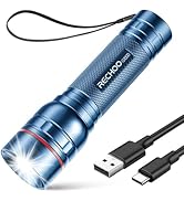 Rechargeable Flashlights High Lumens, G1000 Super Bright Flash Light, Small Zoomable LED Flashlig...