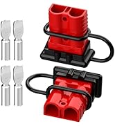 Anderson Connector, 175AMP 2-4 Gauge Battery Quick Connect 12V-36V Anderson Plug Battery Cable Qu...