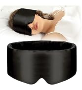 SECZIPE 100% Mulberry Silk Sleep Mask Eye Mask for Women Man with Adjustable Band, for Side Sleep...