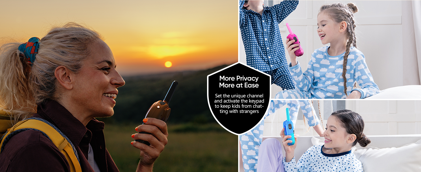 Rechargeable kids walkie talkie
