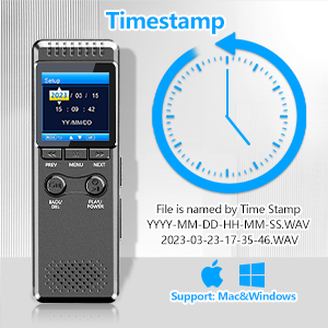 voice recorder timestamp