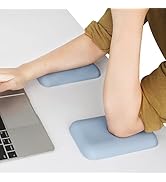 Leolee Elbow Rest Pads for Desk, Blue Ergonomic Wrist Rest with Memory Foam &amp; Non-Slip Base, Armr...