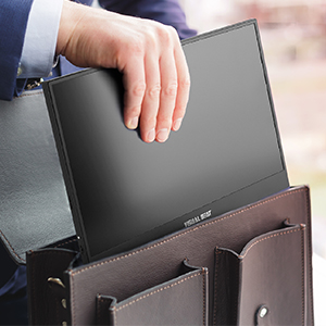 You can easily put the V15 portable monitor into your backpack