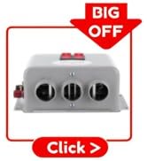 Portable Heater for Car 3 Hole 600W-800W Fast Heating Winter Warmer Compact with Dual Gear Switch...