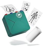 Phomemo M02S 304dpi Pocket Printer- Upgraded HD Bluetooth Thermal Sticker Machine, Black and Whit...