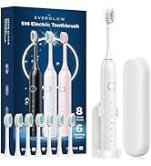 EVERGLOW Electric Toothbrush for Adults and Kids - Rechargeable Power Toothbrush with 8 Brush Hea...