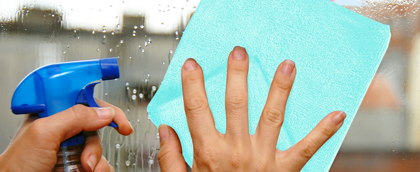 blue towels