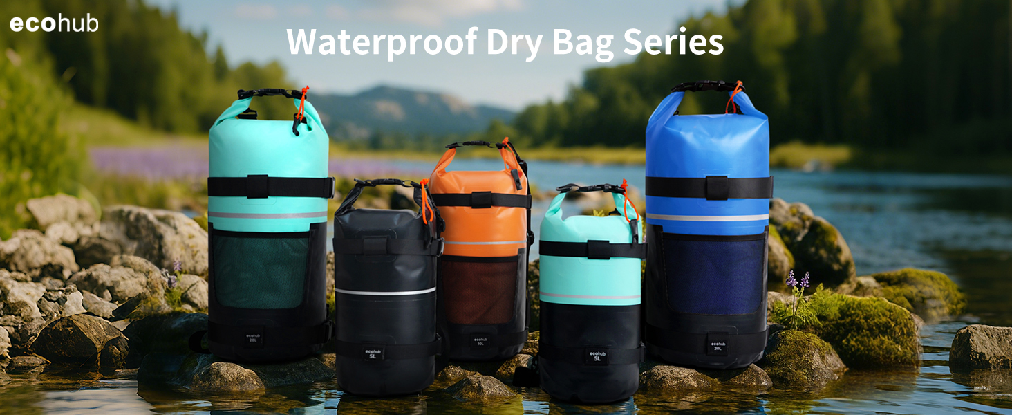 ecohub waterproof dry bag series