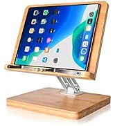 Book Stand,wishacc Book Holder for Reading,Cookbook Holder and Stands Page Paper Clips Ergonomic ...