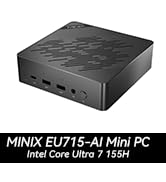 MINIX EU715-AI Mini PC, Intel Core Ultra 7 155H 32GB DDR5 1TB PCIe 4 SSD Mini Desktop Computer/AI...