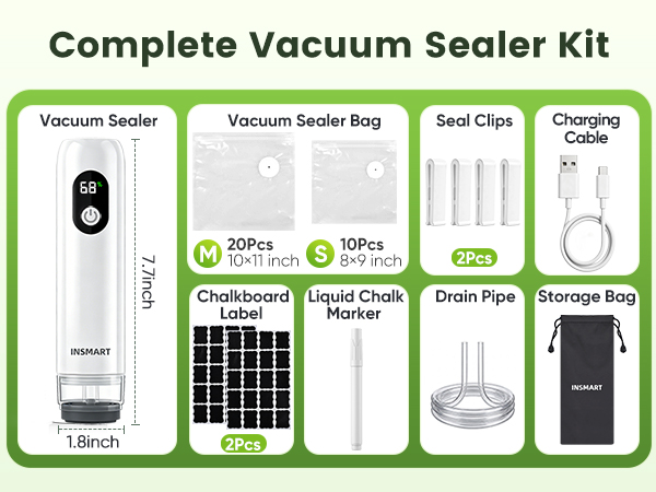 Compact Vacuum Sealer for Food