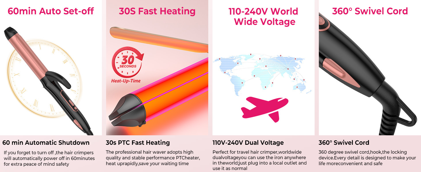 dual voltage with eu and uk adapter plug for global travelling