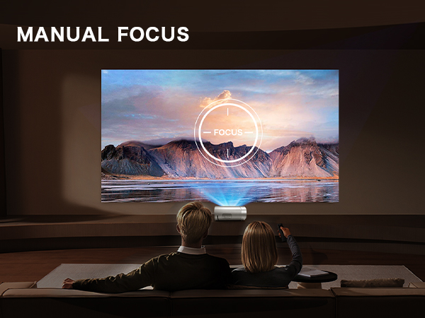 Smart Projector with WiFi and Bluetooth Portable Movie Projectors