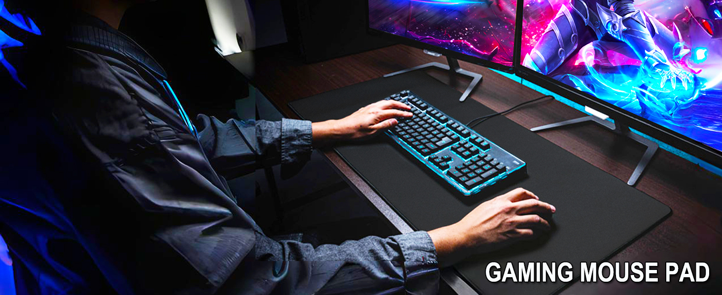 Large Gaming Mouse Pad, 31.5x15.7x0.12 inc