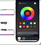 Livtee Underglow LED Lights for Car, Car Underglow Kit, RGB LED Strip Lights with App Control of ...
