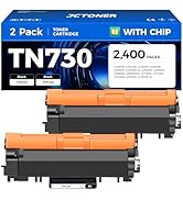 TN730 Black Toner Cartridge 2-Pack Compatible Replacement for Brother TN-730 TN760 TN-760 MFC-L27...